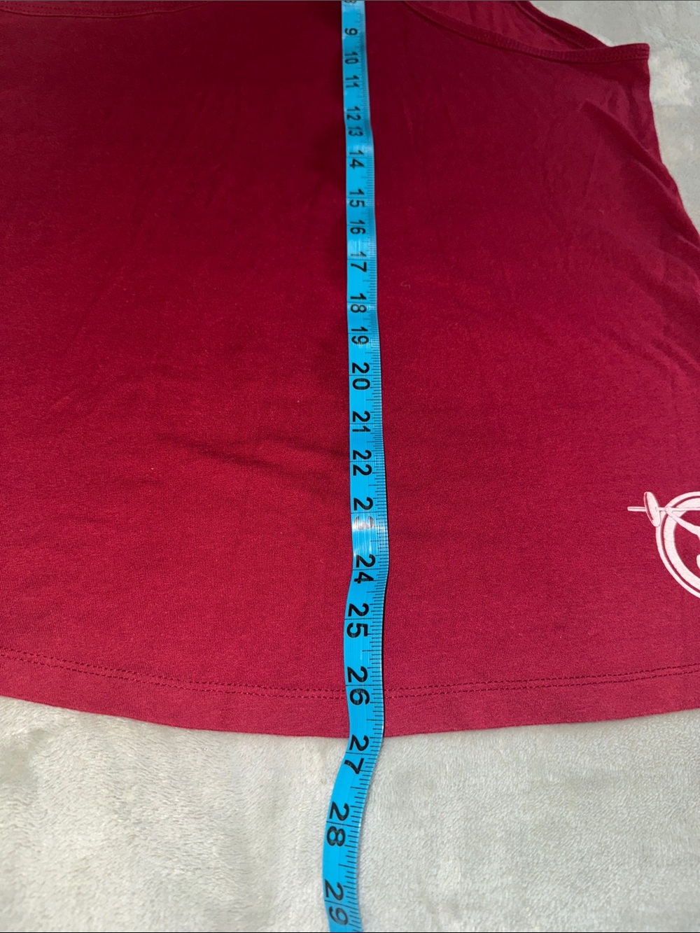 Barbells & Ponytails Women's Racerback Tank Top - Burgundy - Picture 6 of 6